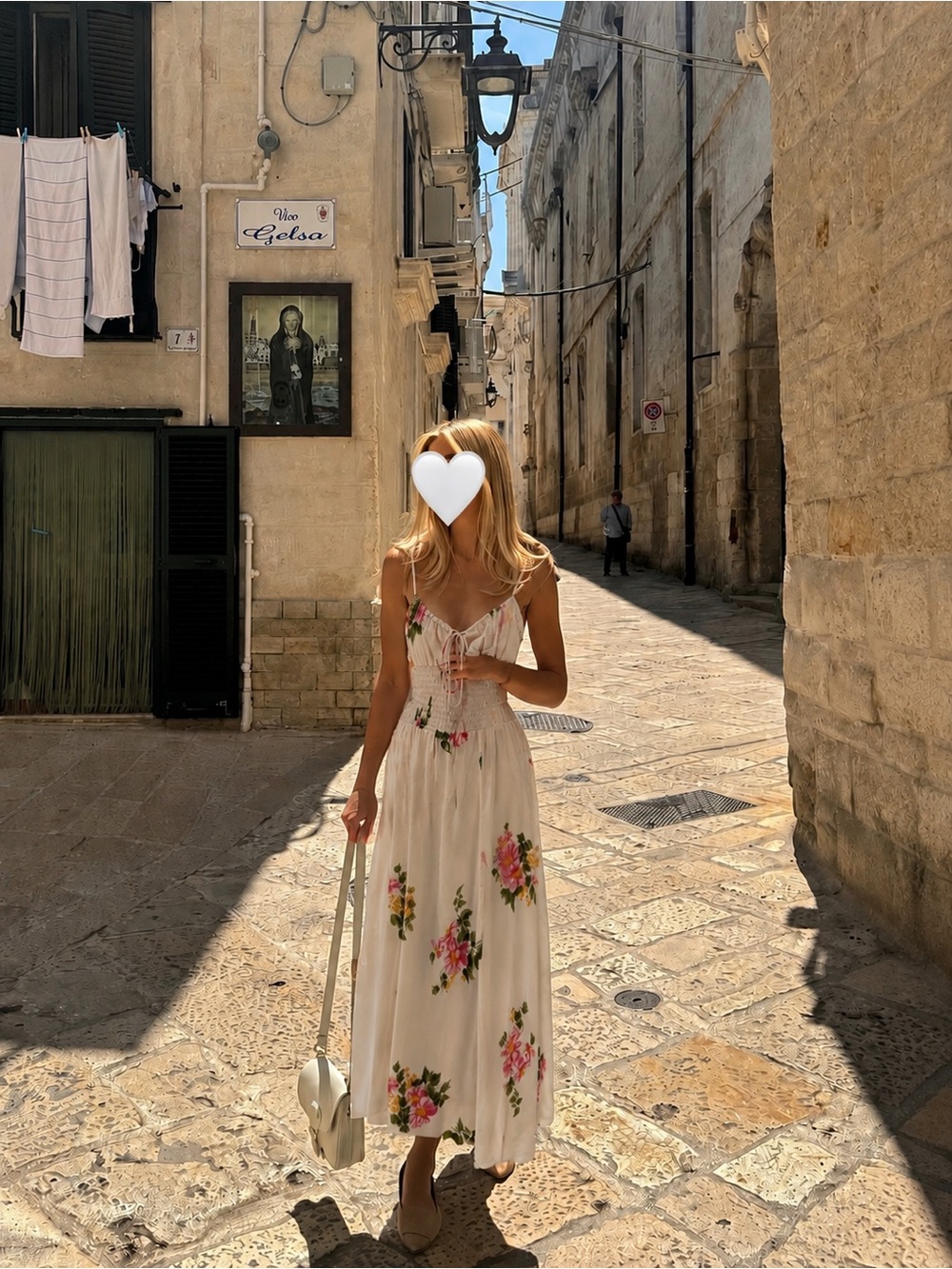REFORMATION Floral White Tie-Front Maxi Dress
